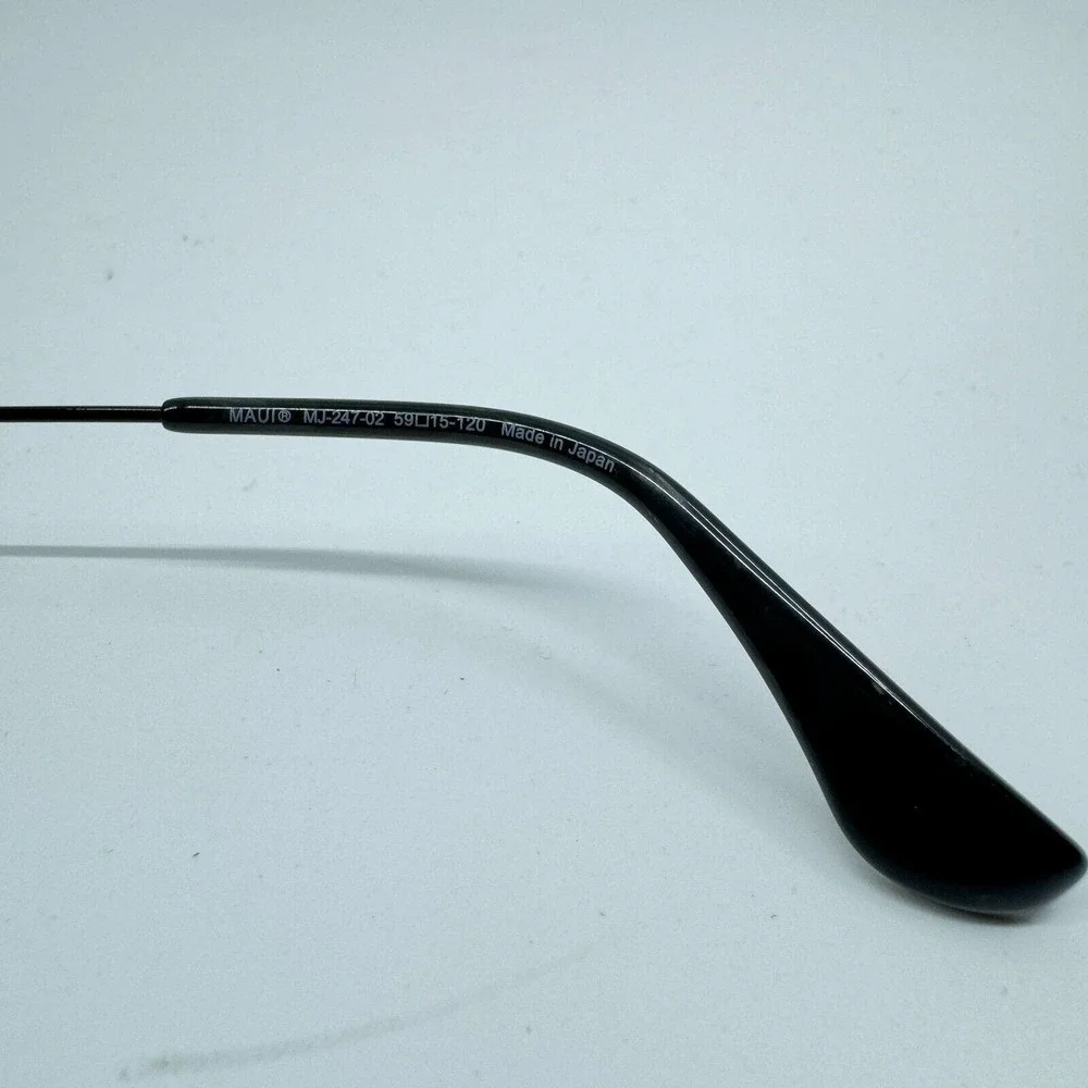 Maui‎ Jim CliffHouse MJ-247-02 Titanium Black Aviator Sunglasses Frames H10400